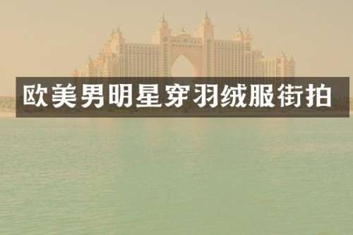 欧美男明星穿羽绒服街拍