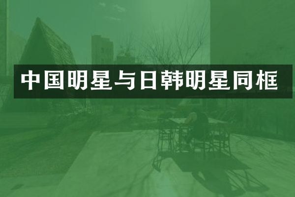 中国明星与日韩明星同框