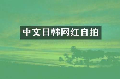 中文日韩网红自拍
