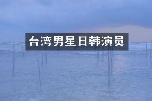 台湾男星日韩演员