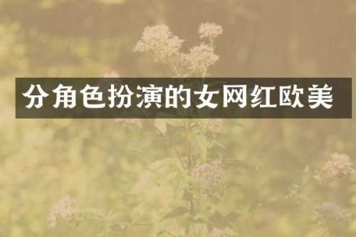 分角色扮演的女网红欧美