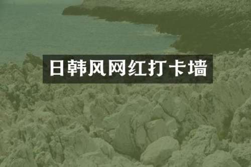 日韩风网红打卡墙