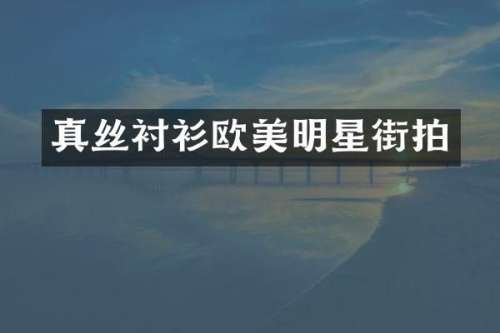 真丝衬衫欧美明星街拍