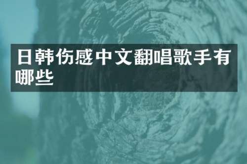 日韩伤感中文翻唱歌手有哪些