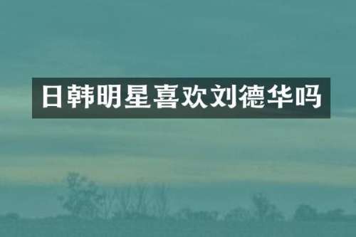 日韩明星喜欢刘德华吗