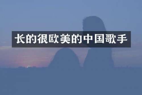 长的很欧美的中国歌手
