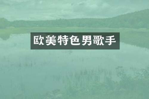 欧美特色男歌手