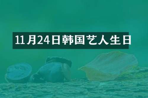 11月24日韩国艺人生日