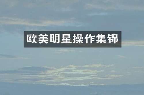 欧美明星操作集锦