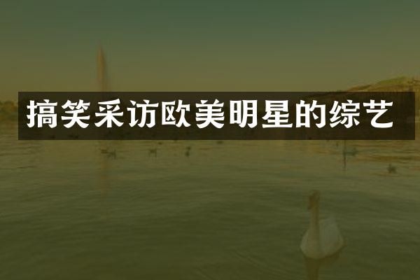 搞笑采访欧美明星的综艺
