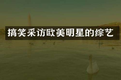 搞笑采访欧美明星的综艺