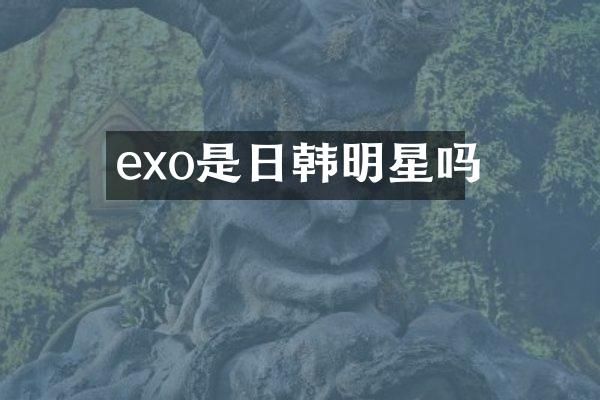 exo是日韩明星吗
