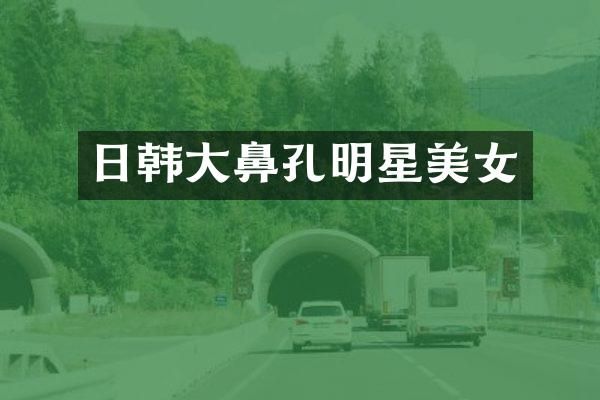 日韩大鼻孔明星