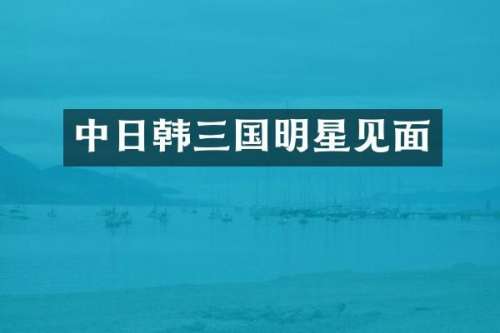 中日韩三国明星见面