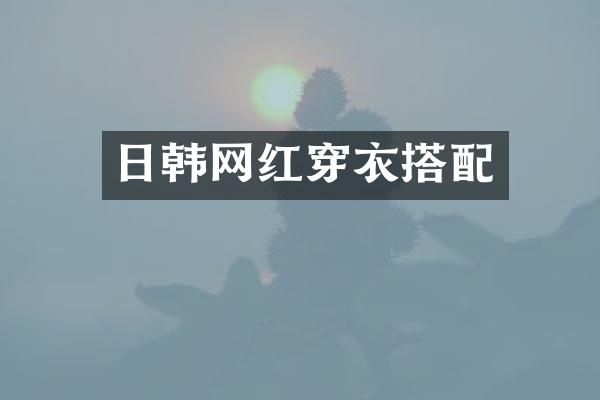 日韩网红穿衣搭配