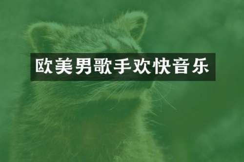 欧美男歌手欢快音乐