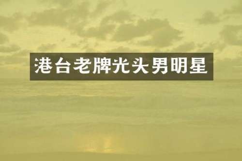 港台老牌光头男明星