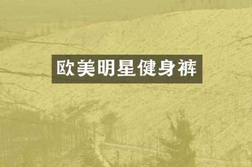 欧美明星健身裤