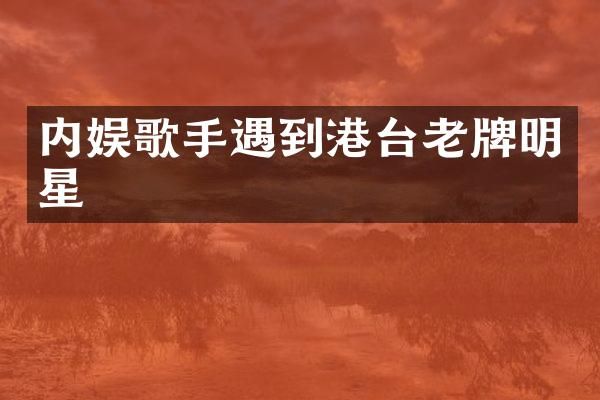 内娱歌手遇到港台老牌明星