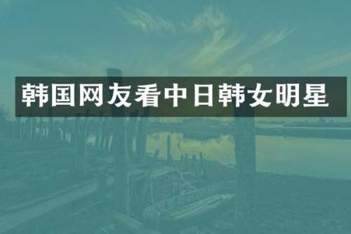 韩国网友看中日韩女明星