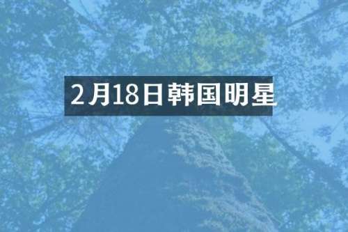 2月18日韩国明星