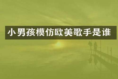 小男孩模仿欧美歌手是谁