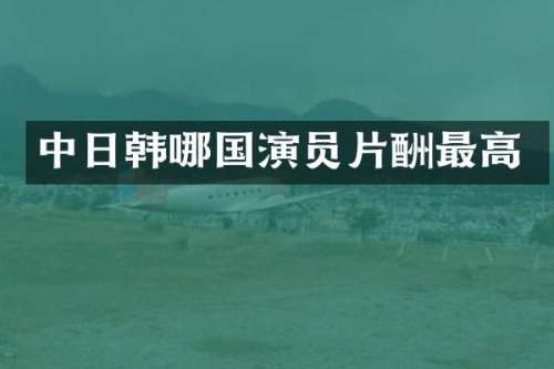 中日韩哪国演员片酬最高