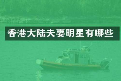 香港大陆夫妻明星有哪些
