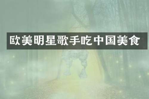 欧美明星歌手吃中国美食