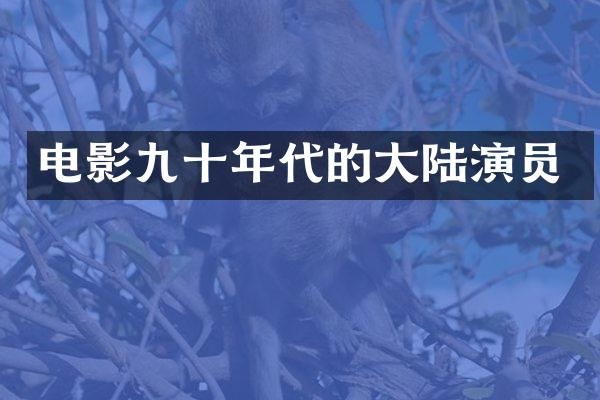 电影九十年代的大陆演员