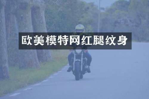 欧美模特网红腿纹身