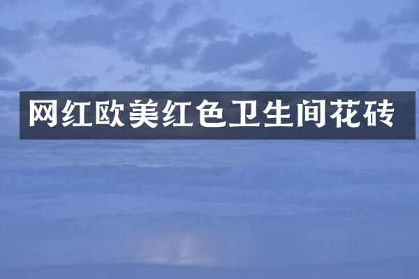 网红欧美红色卫生间花砖