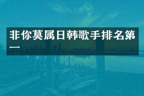 非你莫属日韩歌手排名第一