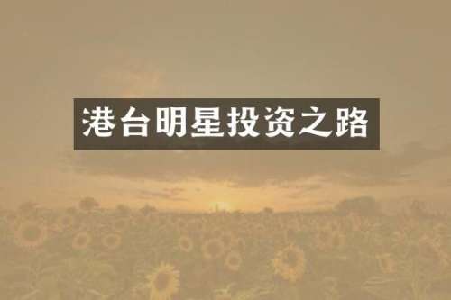 港台明星投资之路