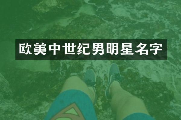 欧美中世纪男明星名字