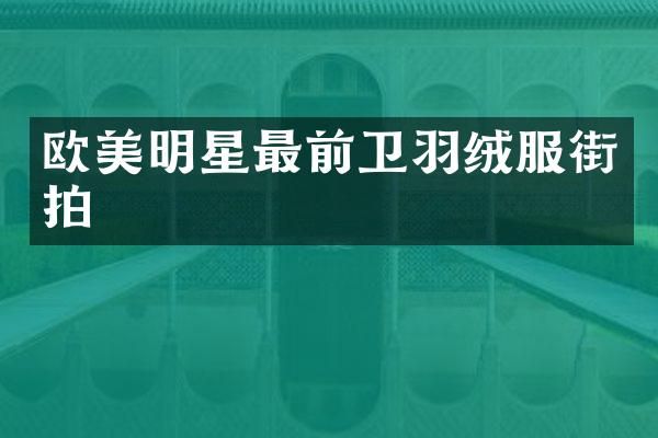 欧美明星最前卫羽绒服街拍
