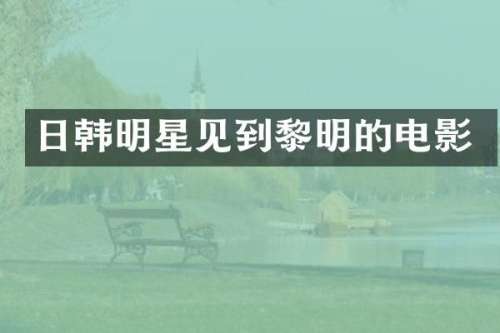 日韩明星见到黎明的电影