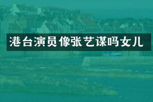 港台演员像张艺谋吗女儿