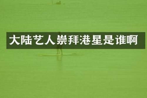 大陆艺人崇拜港星是谁啊