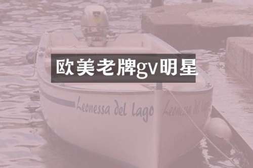 欧美老牌gv明星