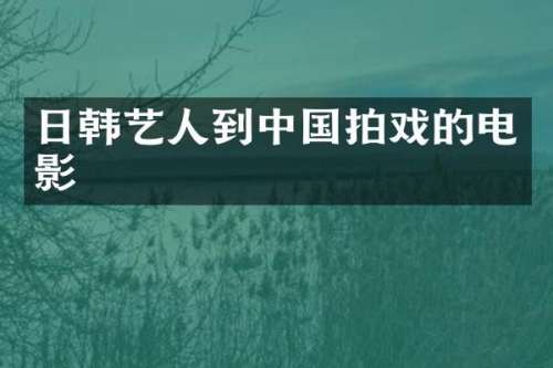 日韩艺人到中国拍戏的电影