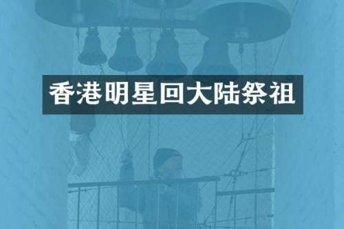 香港明星回大陆祭祖