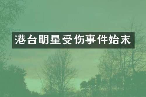 港台明星受伤事件始末