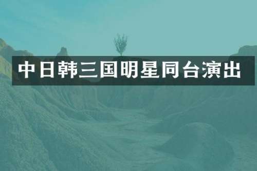 中日韩三国明星同台演出