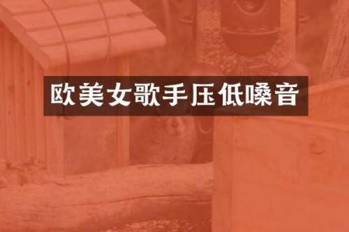 欧歌手压低嗓音