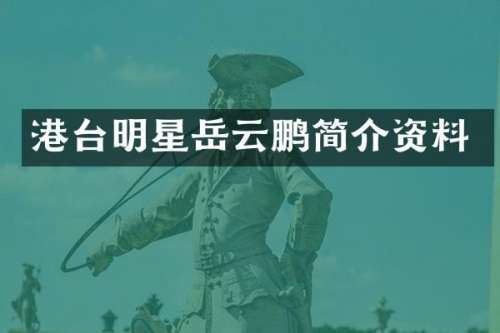 港台明星岳云鹏简介资料
