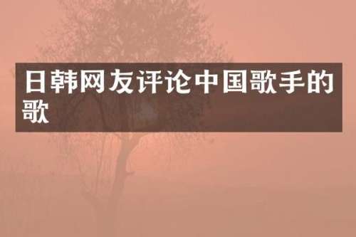 日韩网友评论中国歌手的歌