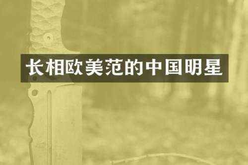 长相欧美范的中国明星