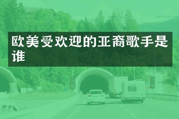 欧美受欢迎的亚裔歌手是谁