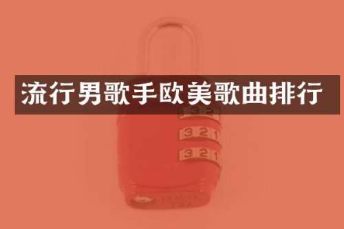 流行男歌手欧美歌曲排行
